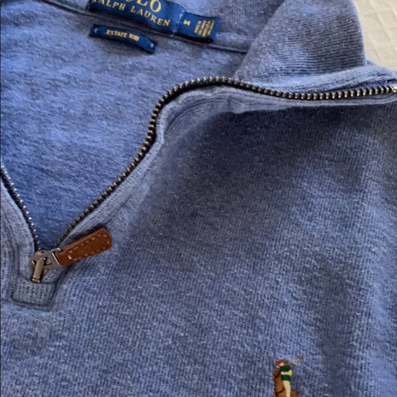 Men’s Polo Ralph Lauren Quarter Zip Sweater - Picture 2 of 3